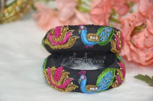 Maggam Work Bangles [Hand Crafted For Festive Look]