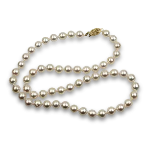 Mastoloni 14k Yellow Gold Cultured Pearl Strand Necklace 18"