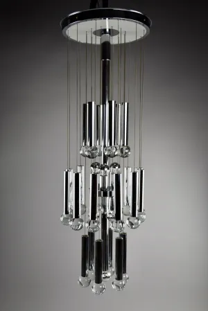 Mid Century Modern Chandelier by Gaetano Sciolari