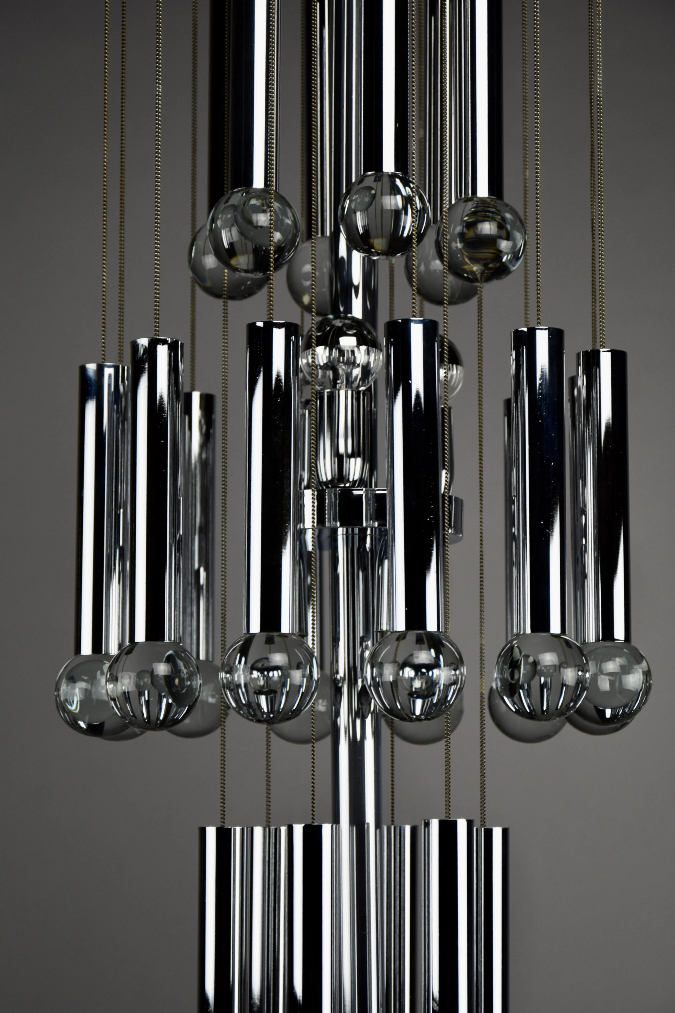 Mid Century Modern Chandelier by Gaetano Sciolari