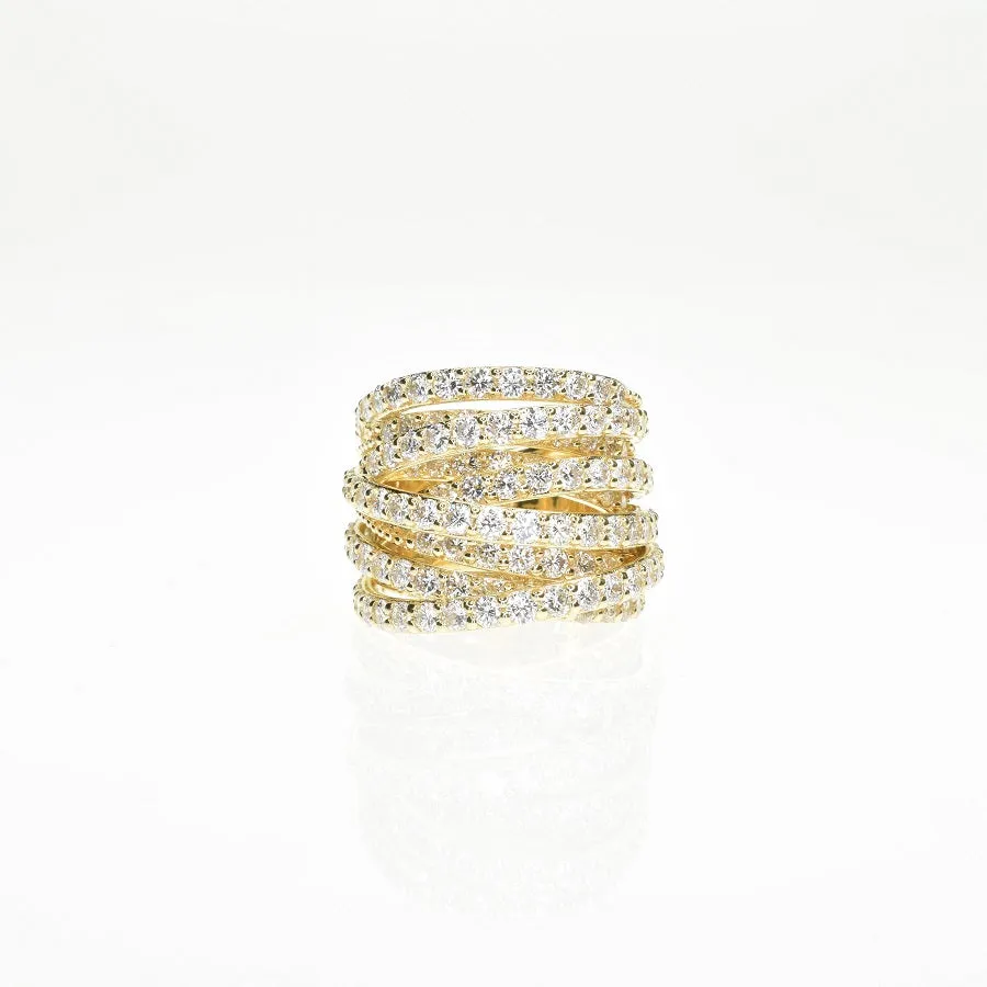 Multi Layered Diamond Ring