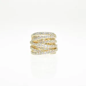 Multi Layered Diamond Ring