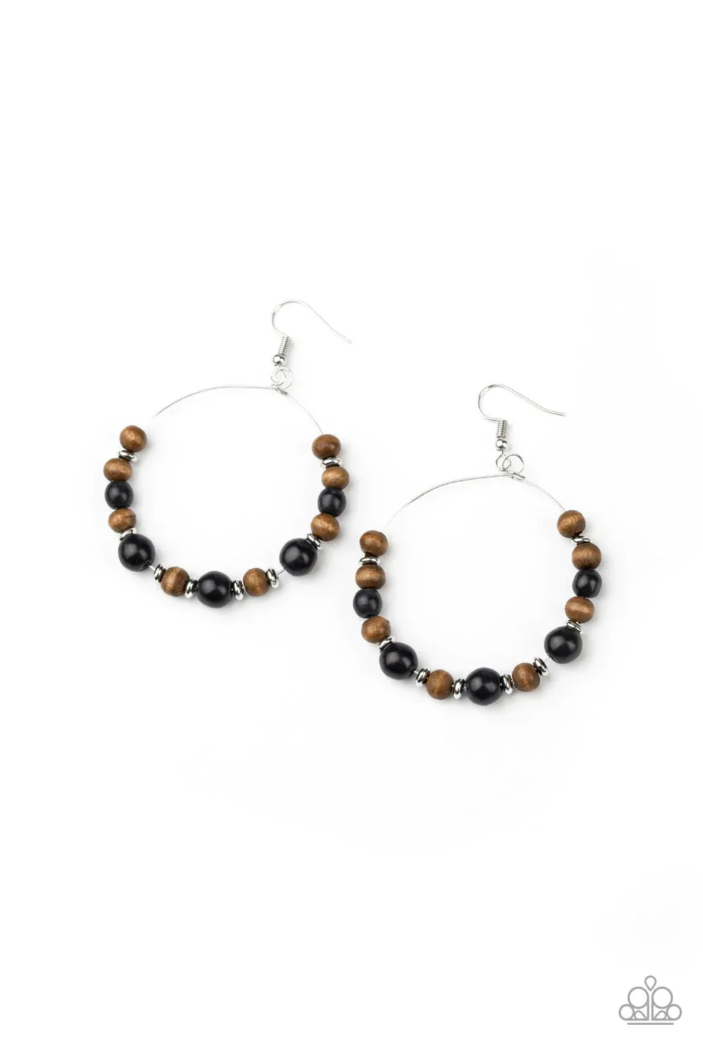 Paparazzi Earring ~ Forestry Fashion - Black