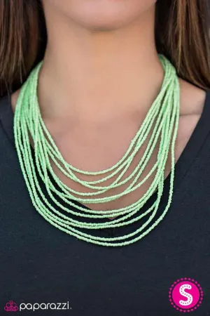 Paparazzi Necklace ~ A BEAD-iful Adventure - Green