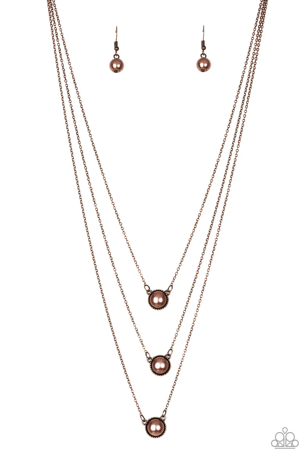 Paparazzi Necklace ~ A Love For Luster - Copper