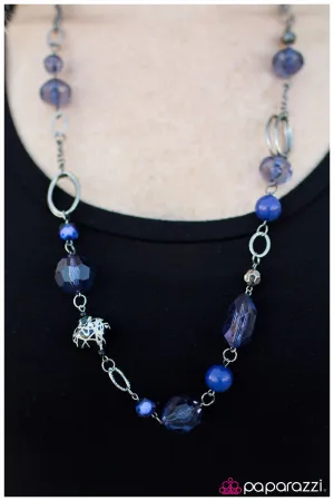 Paparazzi Necklace ~ Home for the Holidays  - Blue