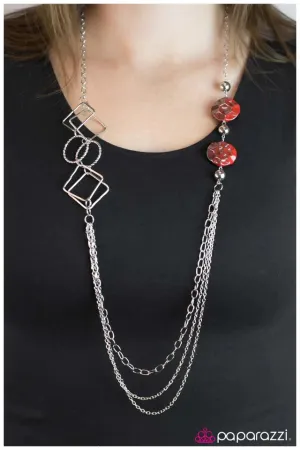 Paparazzi Necklace ~ In Anticipation - Red