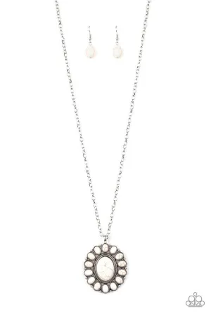 Paparazzi Necklace ~ Rancho Roamer - White