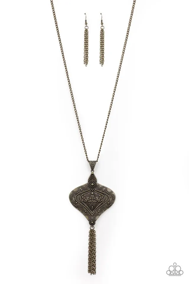 Paparazzi Necklace ~ Rural Remedy - Brass