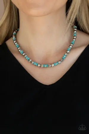 Paparazzi Necklace ~ ZEN You Least Expect It - Blue