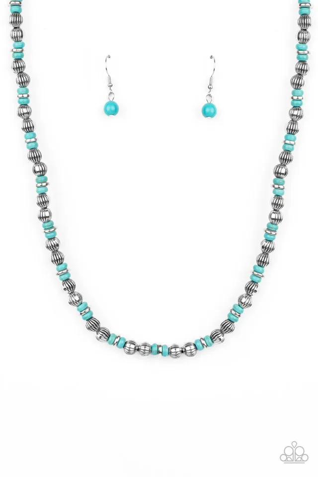 Paparazzi Necklace ~ ZEN You Least Expect It - Blue