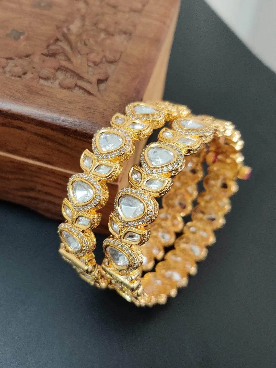 Polki Kundan Bangle