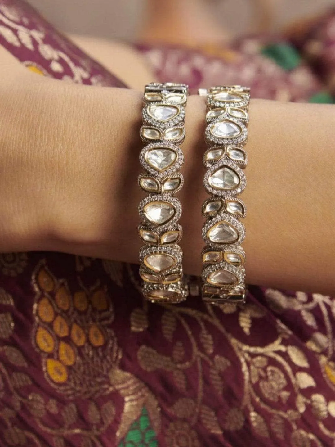 Polki Kundan Bangle