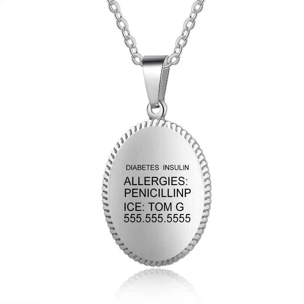 "Health Engraved: Your Essential Guide to Stainless Steel Medical Necklaces"