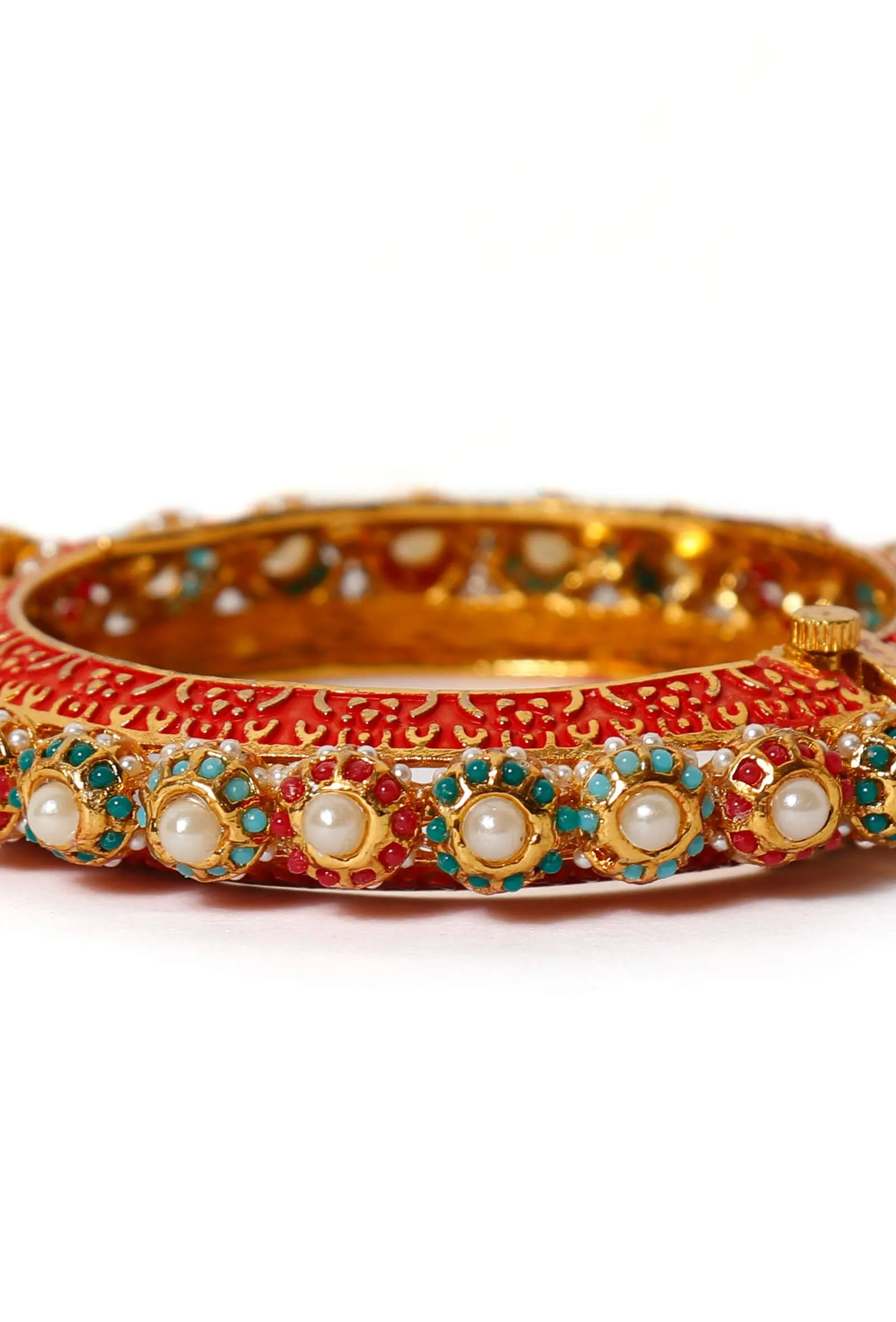 Rajasthani Floral Bangles Set Of 2