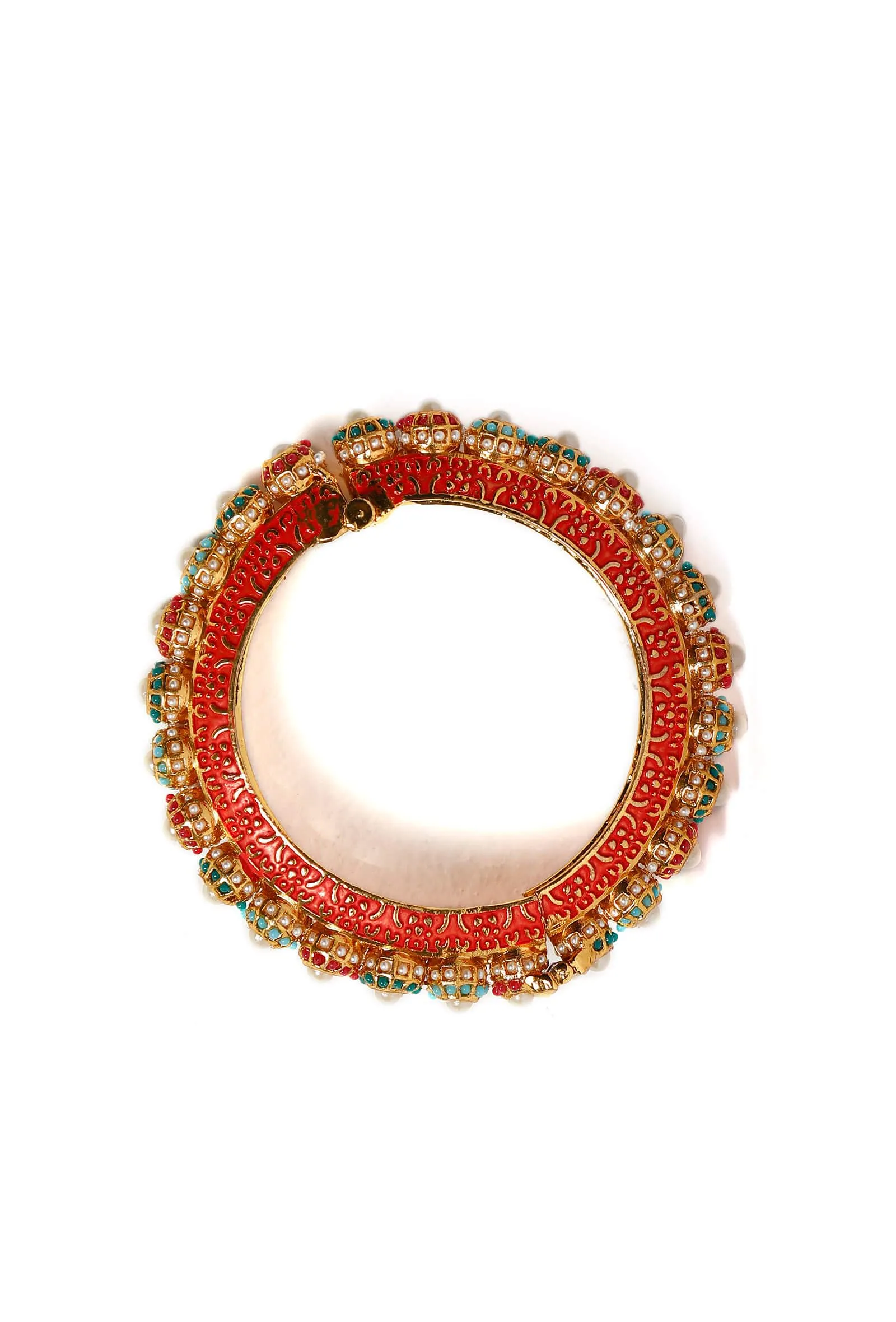 Rajasthani Floral Bangles Set Of 2