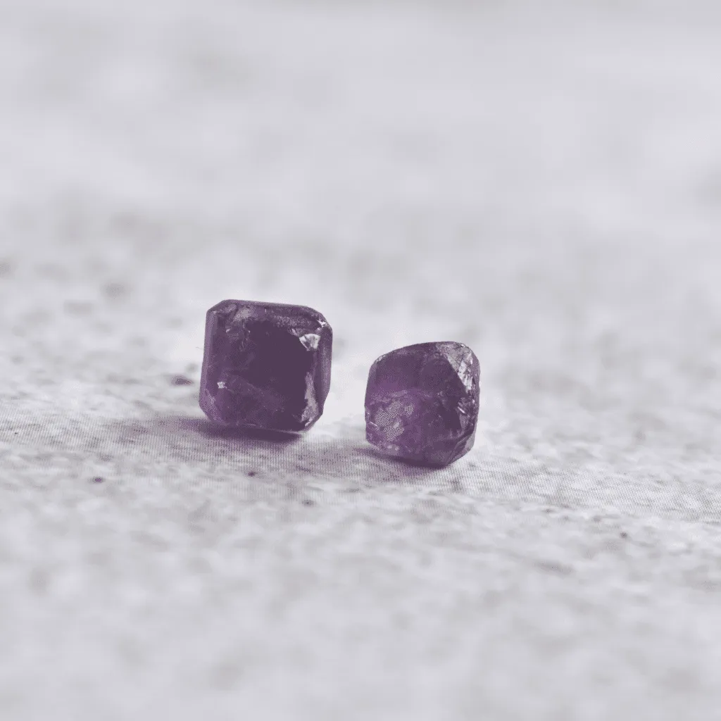 Raw - Amethyst Studs