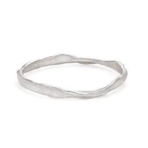 Rock Bangle Silver