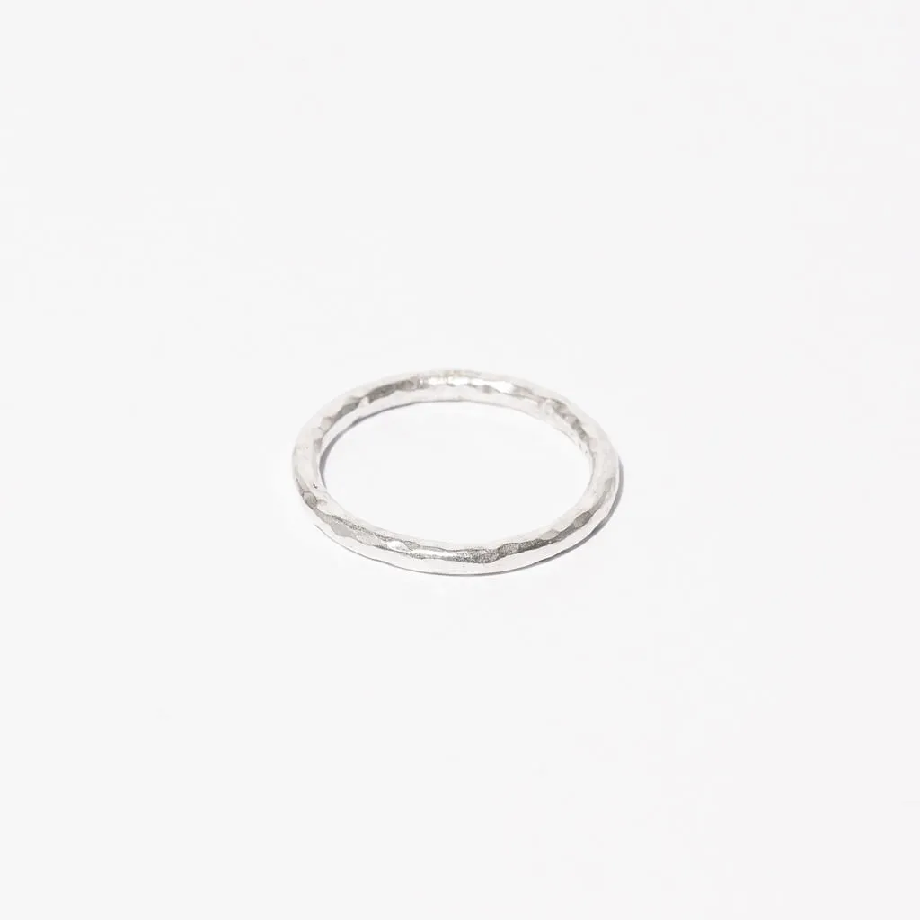 Simple Band Stacking Ring - Sterling Silver