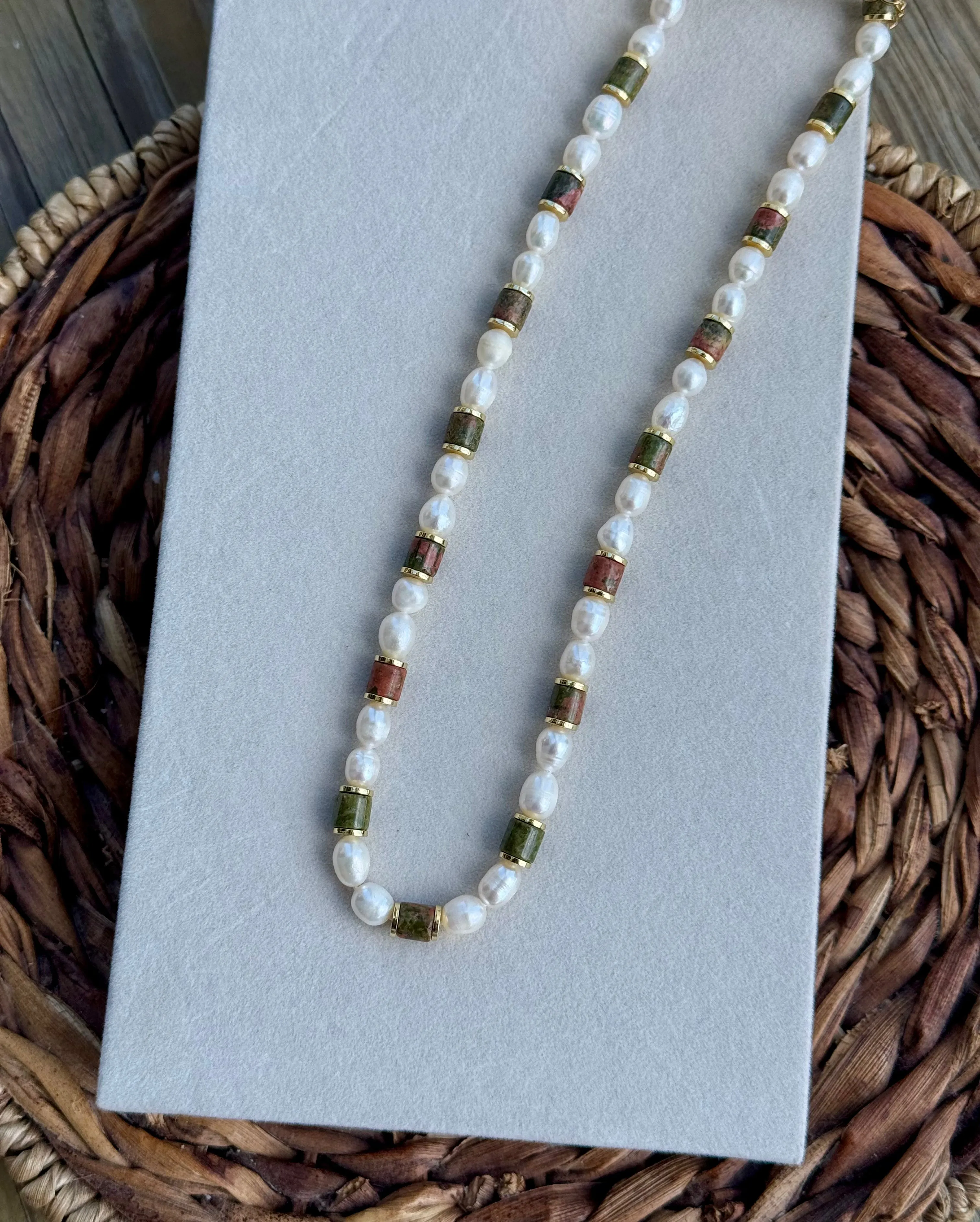 Simply Chic Gemstone Necklace by Treasure Jewels