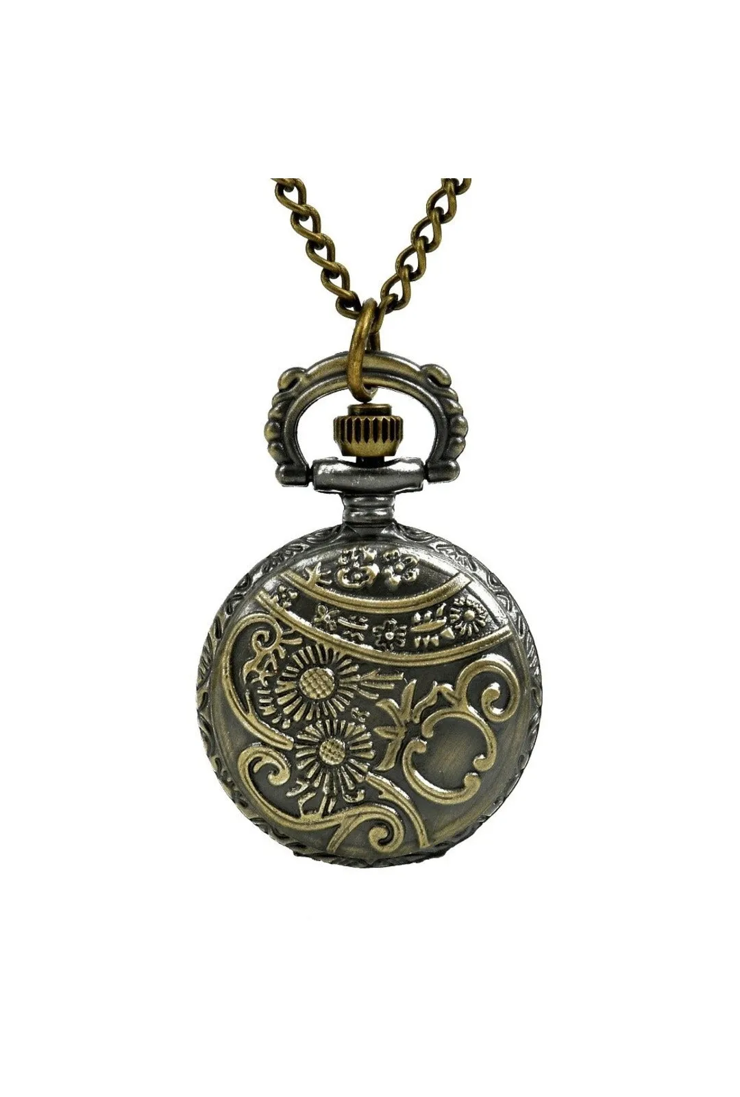 Small Pocket Watch with Flower (J)