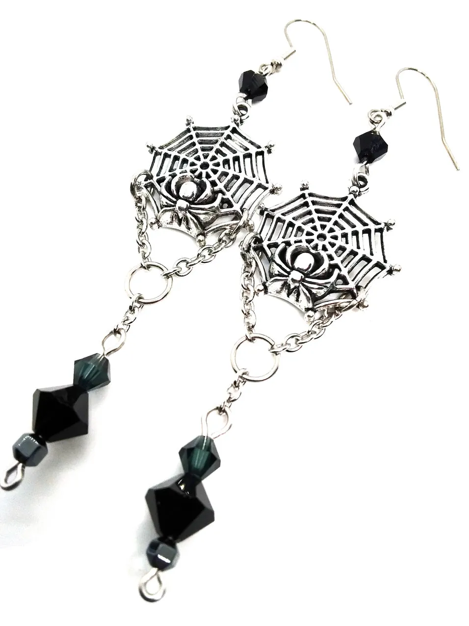 Spider Web Earrings