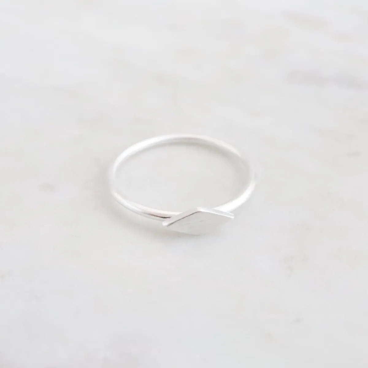 Sterling Silver Diamond Shaped Stacking Ring