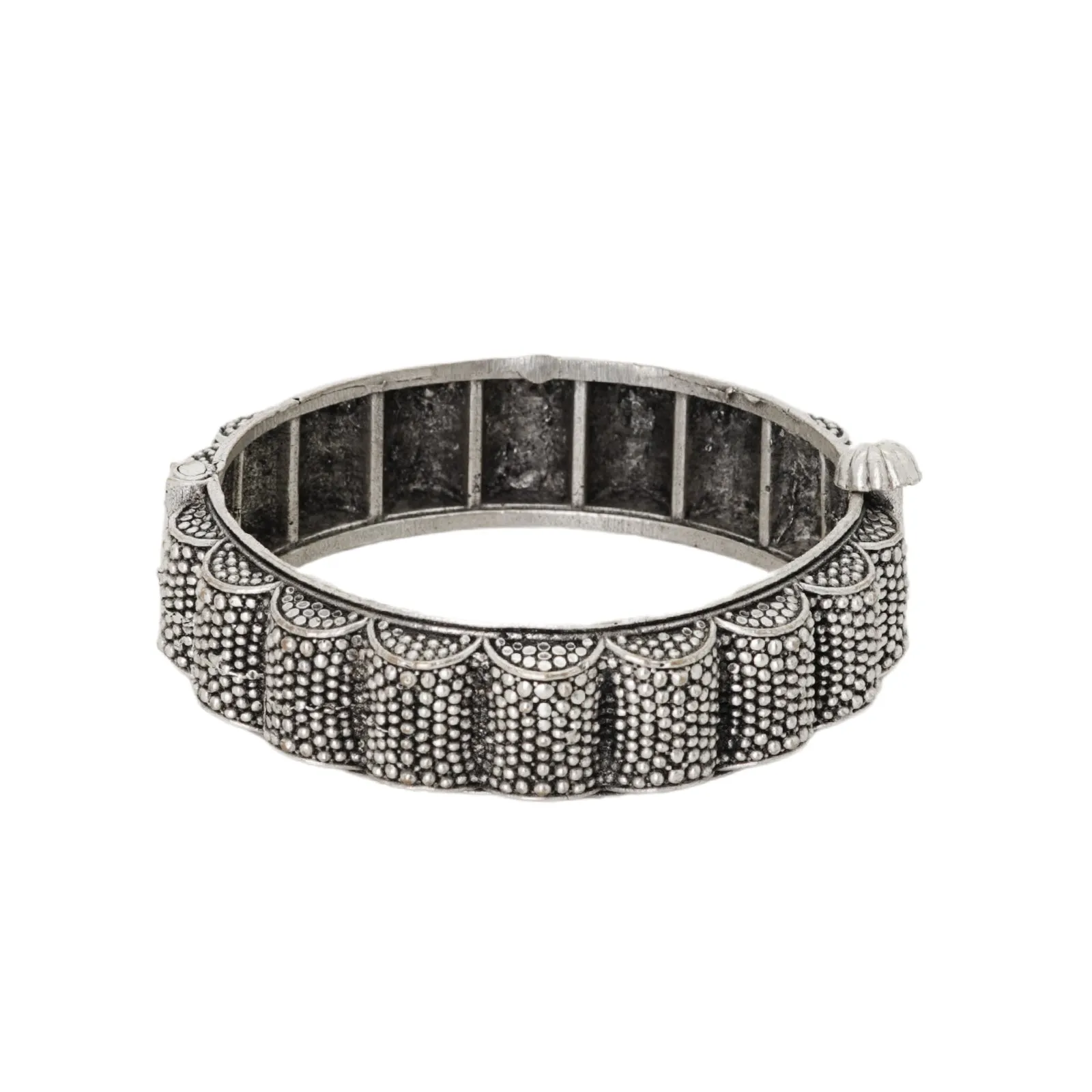 Teejh Arshi Silver Oxidised Bangles