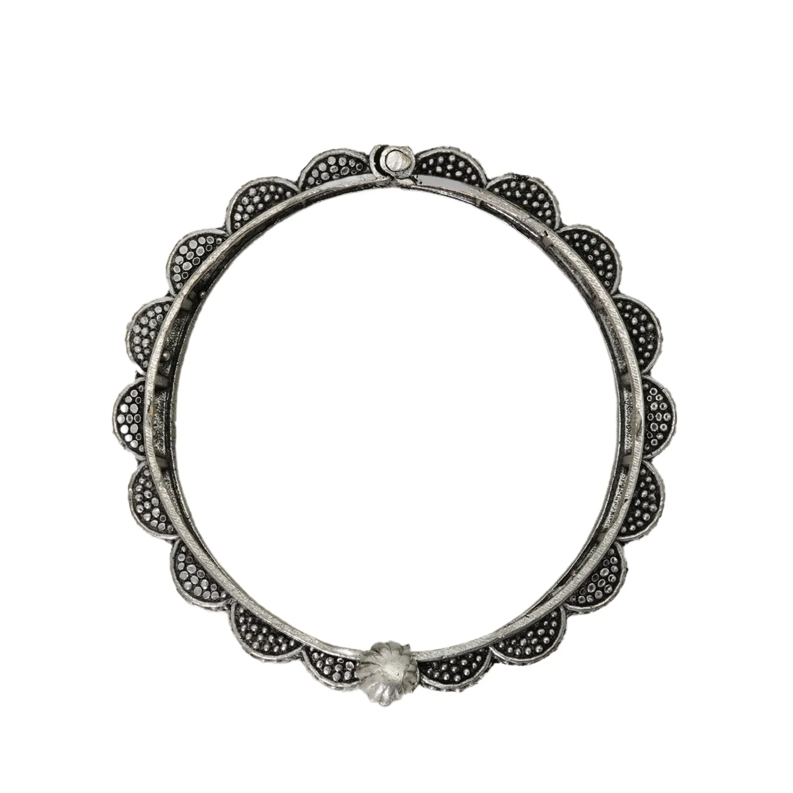 Teejh Arshi Silver Oxidised Bangles