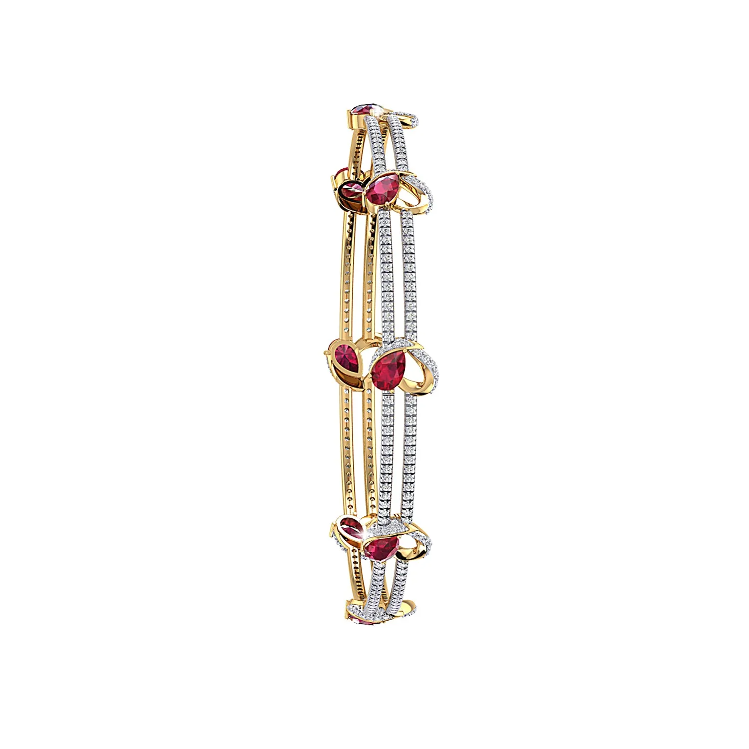 THE ENRAPTURED RUBY LOVE BRACELET