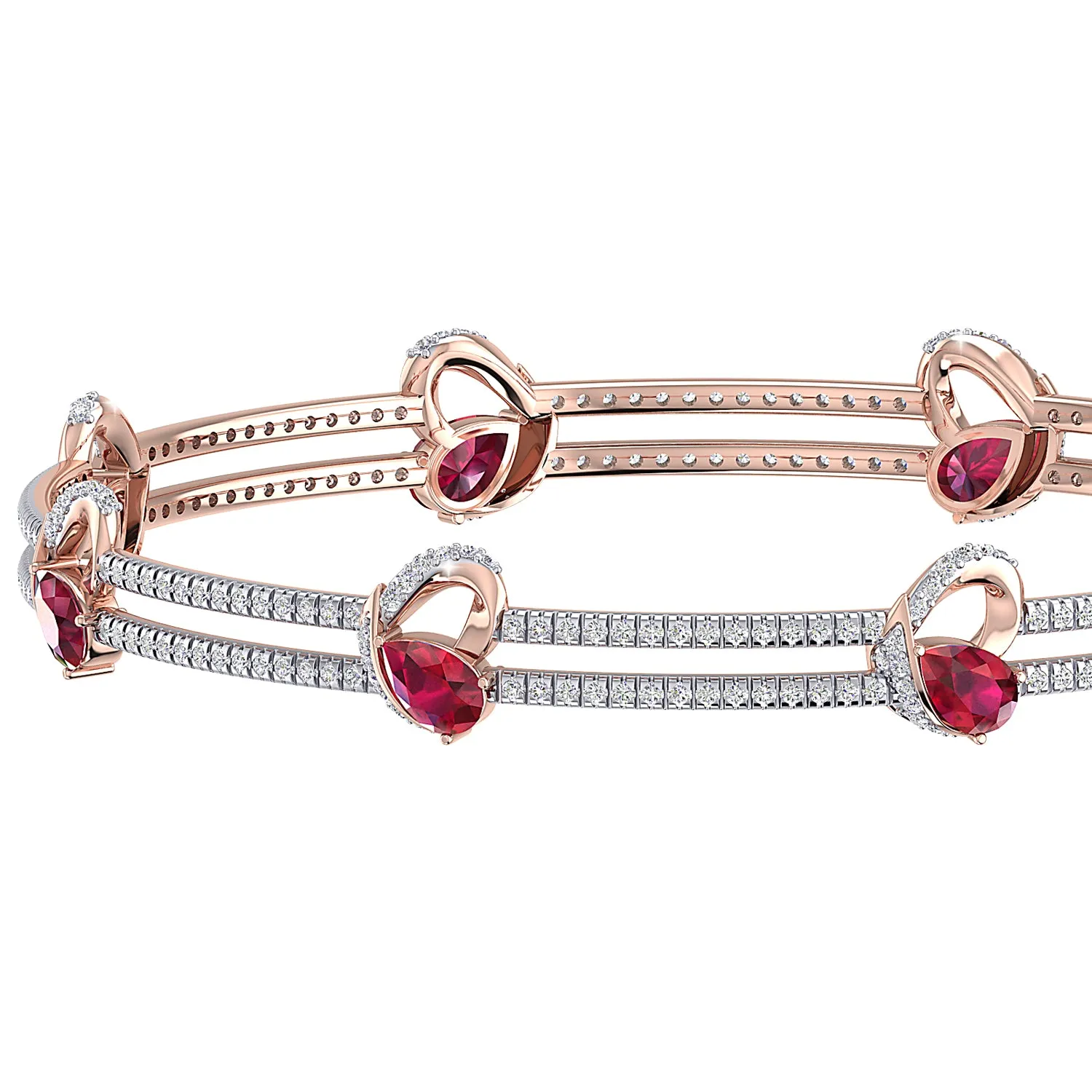 THE ENRAPTURED RUBY LOVE BRACELET