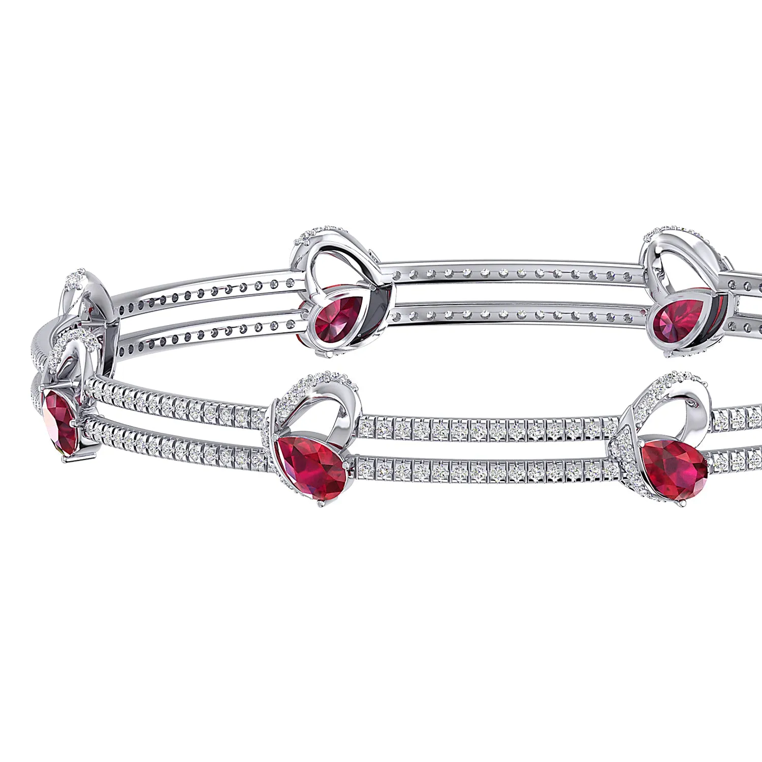 THE ENRAPTURED RUBY LOVE BRACELET