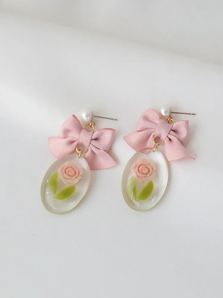 Timeless Tulip Bow Ear Studs & Clips