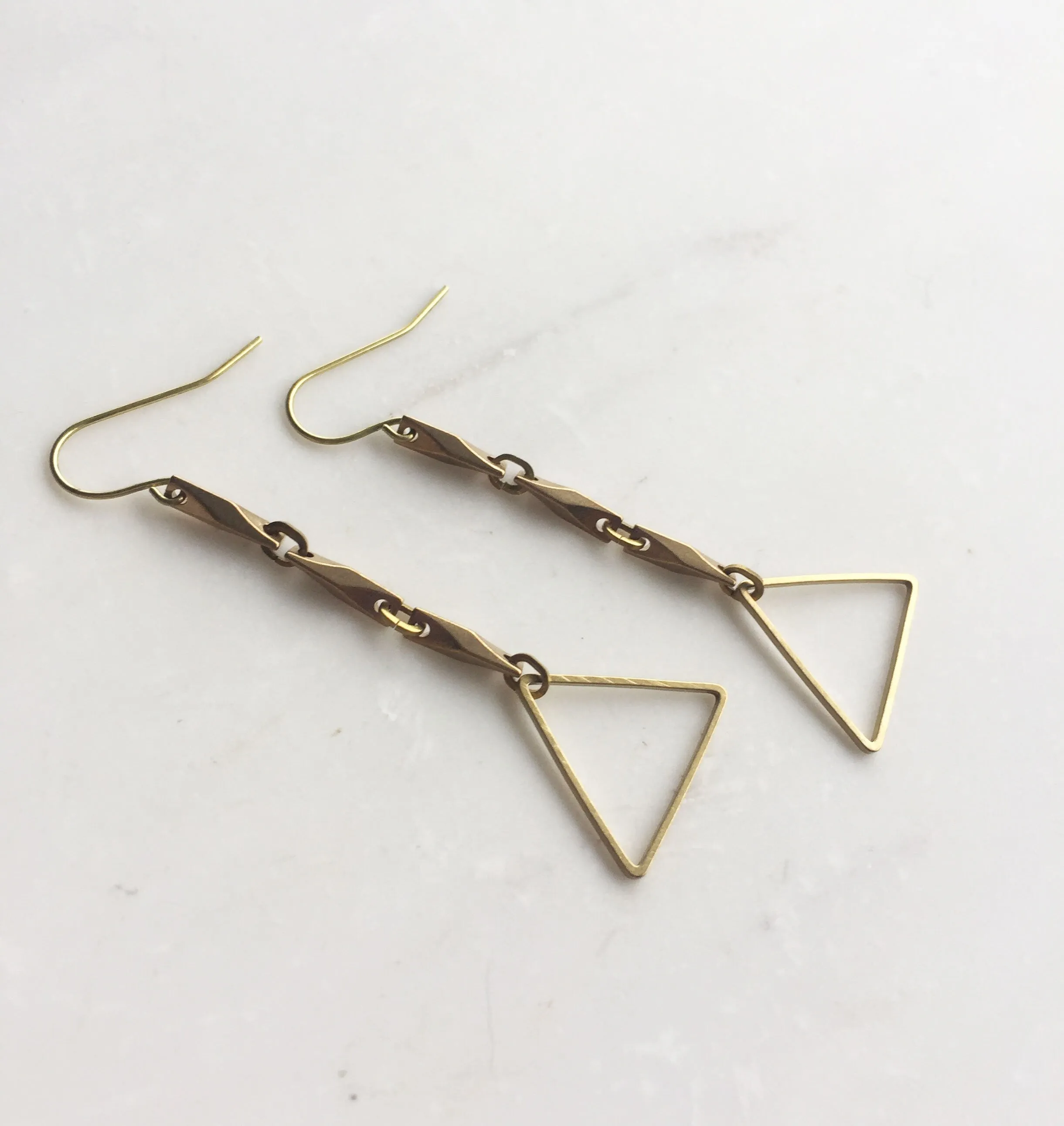 Triangle Drop Earrings