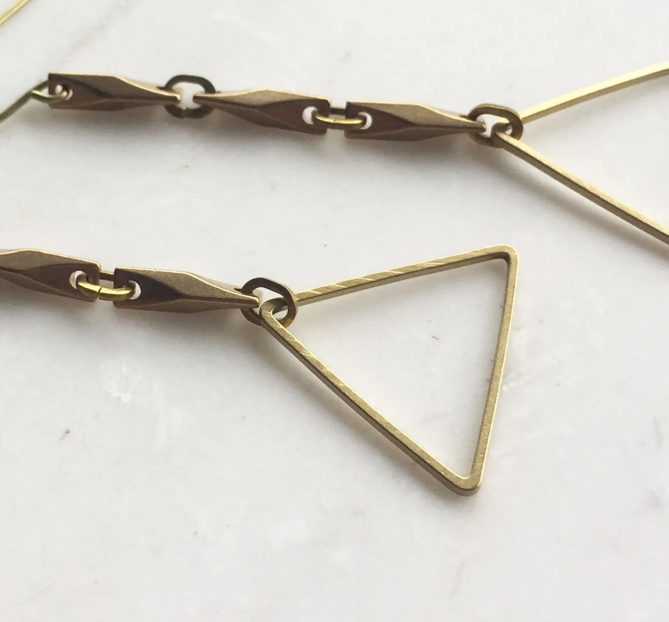 Triangle Drop Earrings