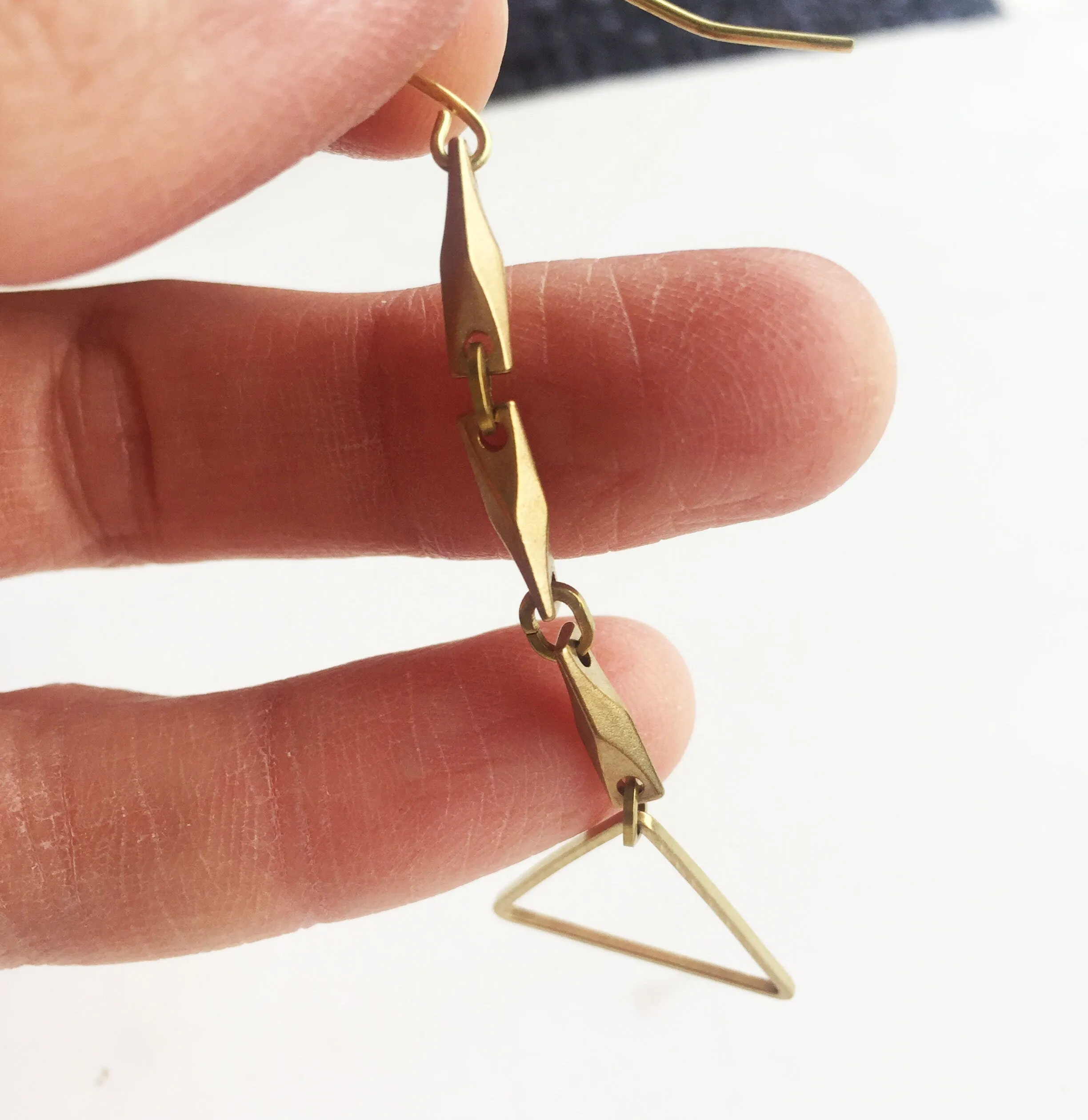 Triangle Drop Earrings