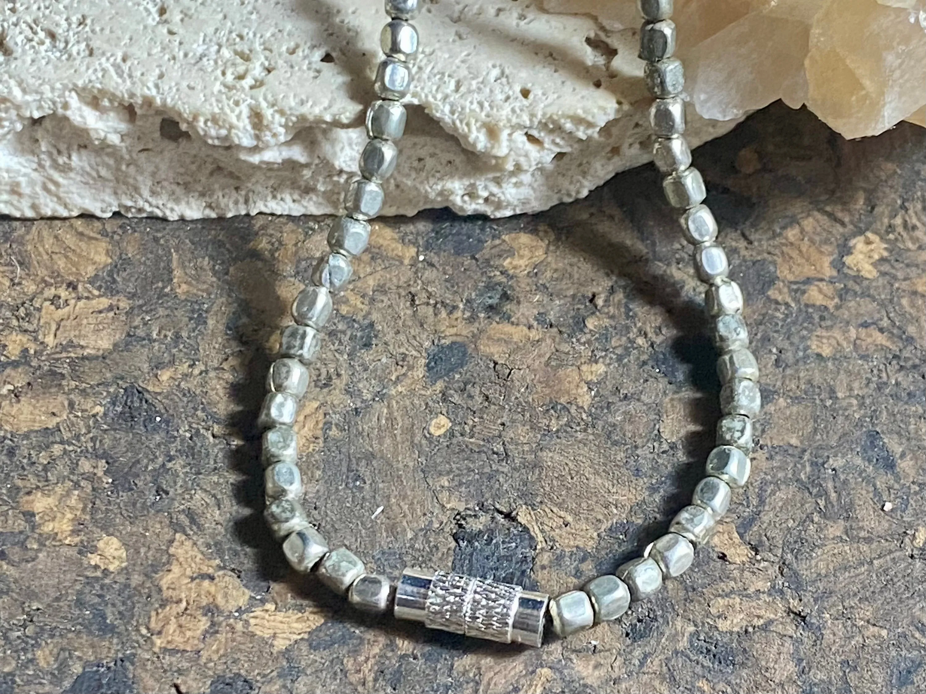 Tribal Silver Choker Necklace