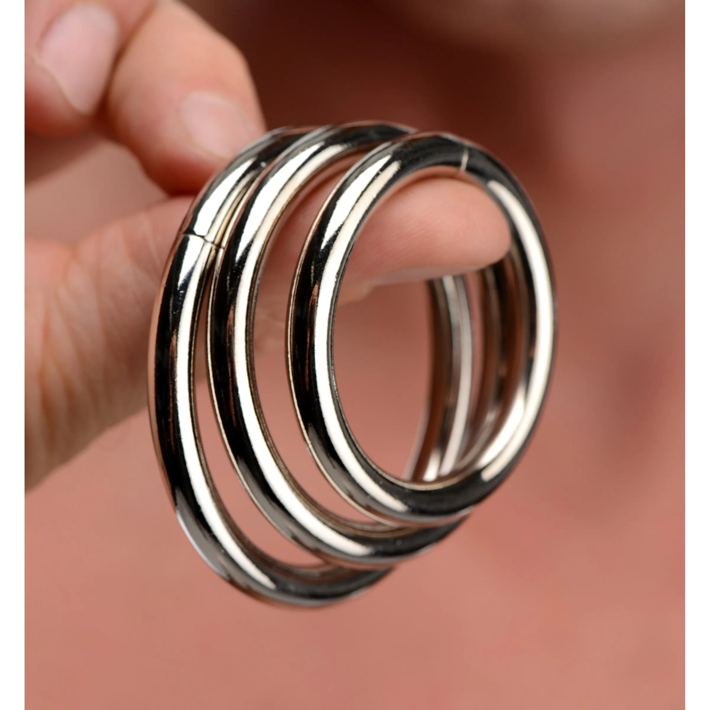 Trine Steel Ring Collection