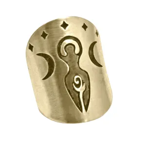 Triple Goddess Adjustable Ring