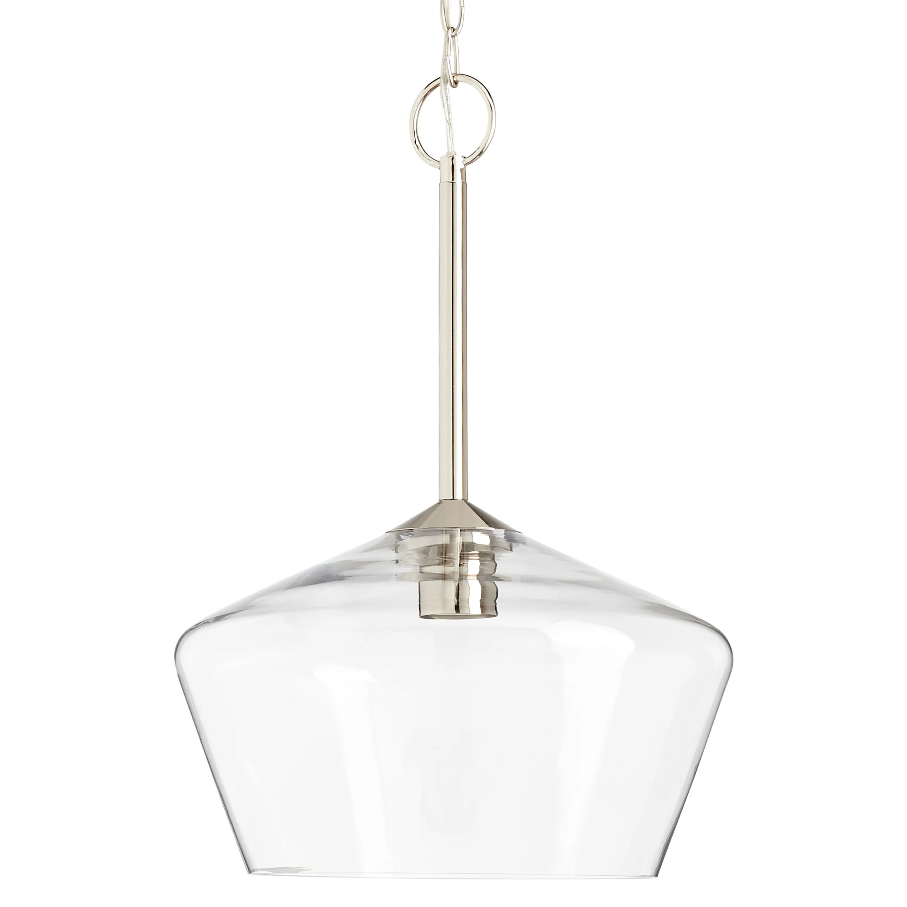 Tulip Pendant Light, Clear Glass,  Morbelle Collection