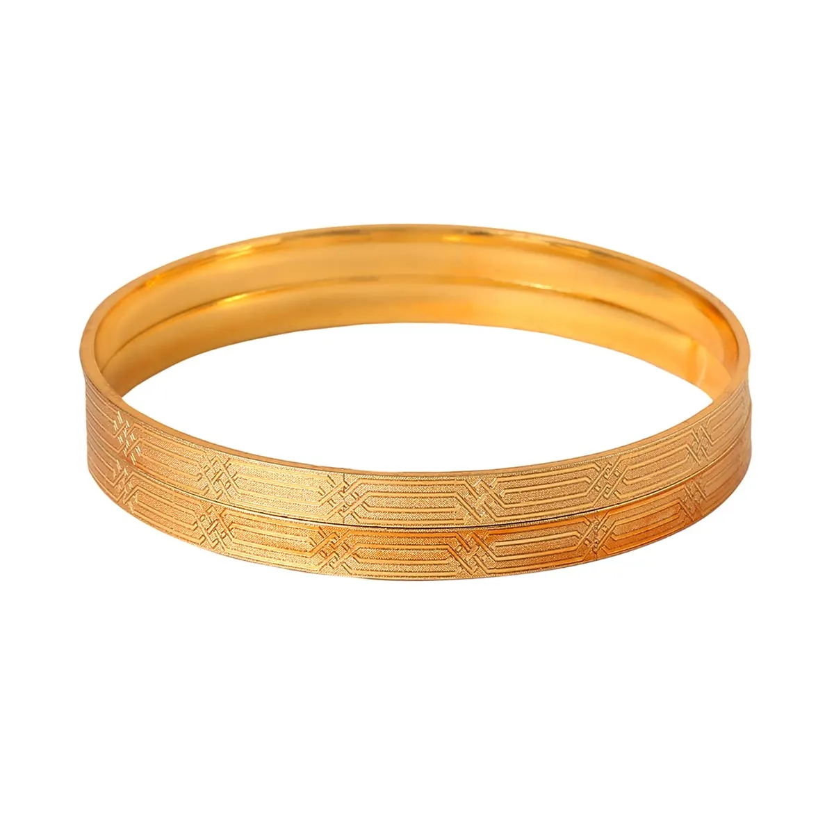 Yellow Chimes Bangles for Women and Girls Traditional Gold Bangles for women Gold Plated Bangles for girls | Lines Designed Bangles | Birthday Gift For girls and women Anniversary Gift for Wife