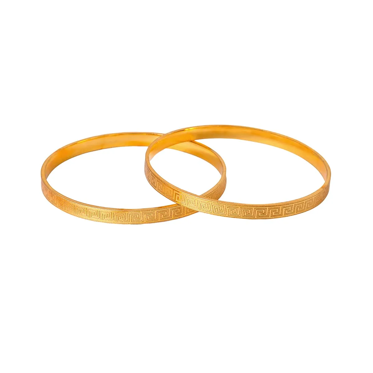 Yellow Chimes Bangles for Women and Girls Traditional Gold Bangles for women Gold Plated Bangles for girls | Maze Designed Bangles | Birthday Gift For girls and women Anniversary Gift for Wife